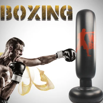 

1Pc Inflatable Sandbag Vertical Boxing Column Decompression Toy Boxing Column Fitness Tool for Home Adults