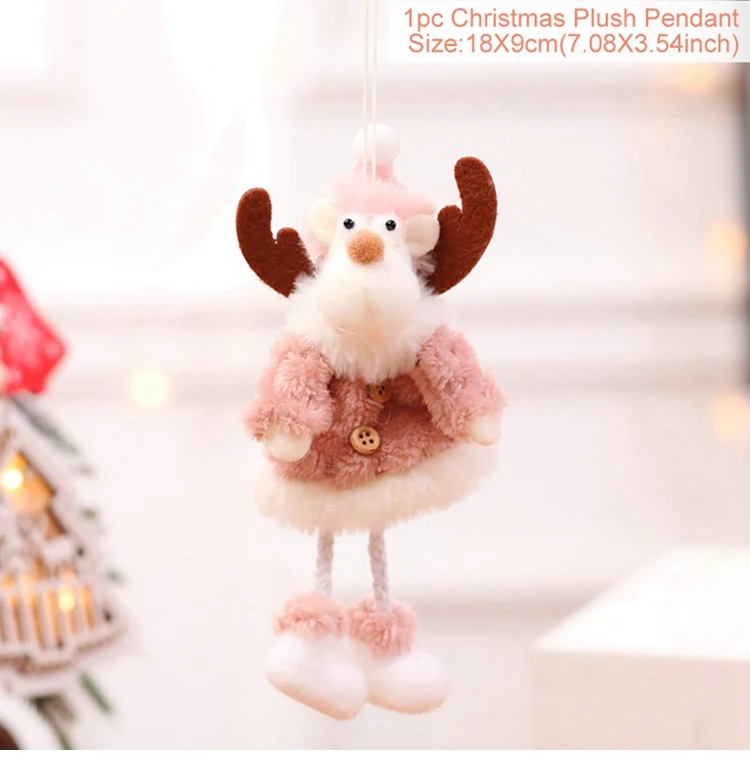 HUIRAN, Рождественская Кукла-ангел, подвеска, елочные украшения для дома,, натальные рождественские украшения, подарок для детей, год - Цвет: Ornament 11