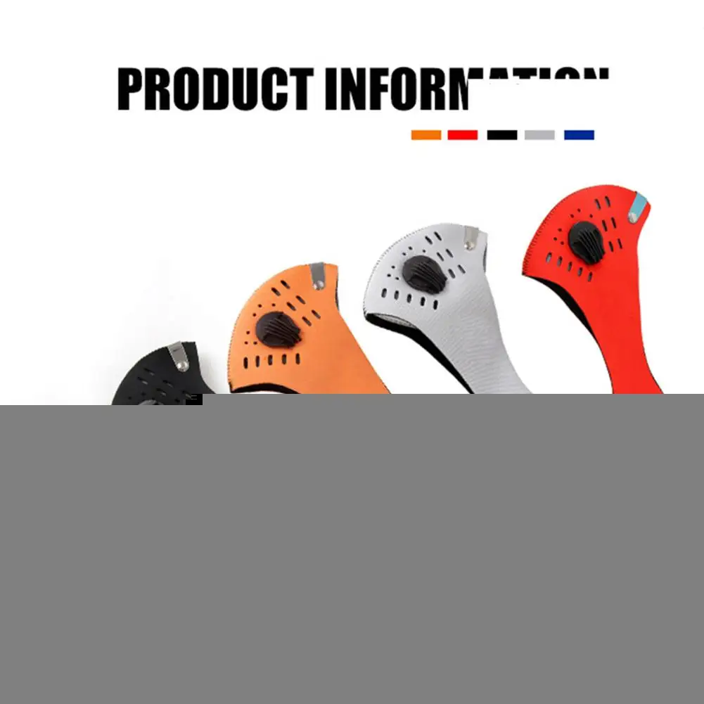 Black Cycling Mask Riding Sports Dustproof Anti-fog Masks Shockproof Warm Soft Elastic Mask For Outdoor Sports