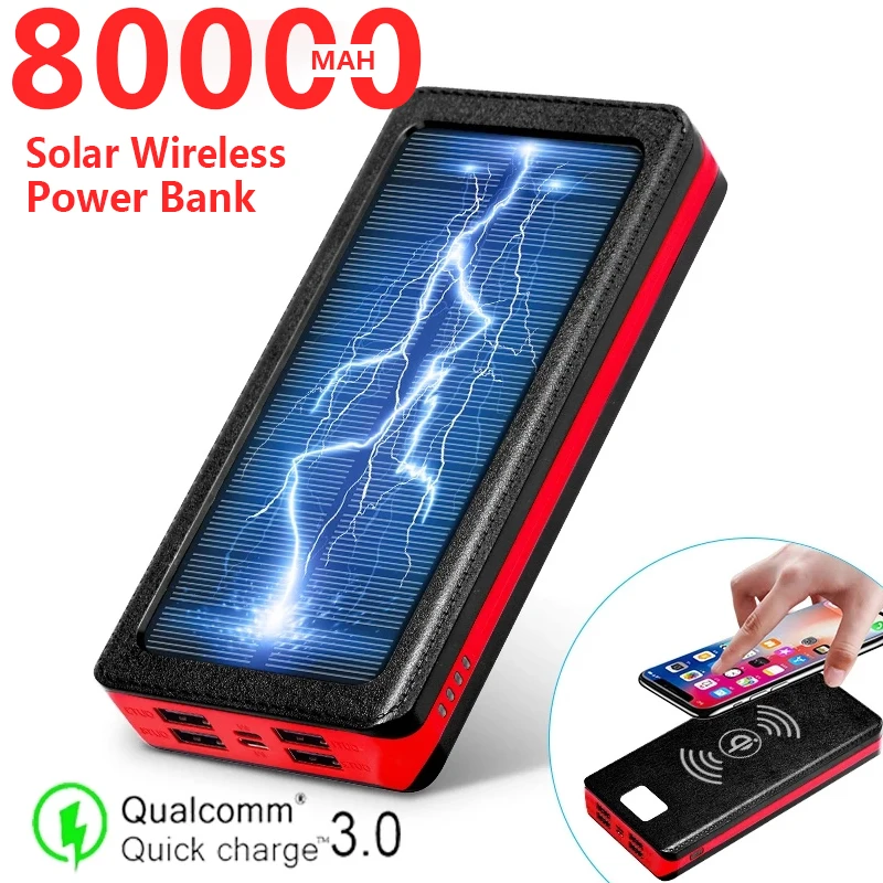 powerbanks Mini 50000mAh Power Bank with Digital Display Portable Charge Powerbank Built In Cables External Battery Fast Charger For iPhone power bank charger