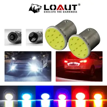 

2pcs 1156 1157 5630 Led 1COB p21w bay15d ba15s P21 auto Brake light Car rear Turn signal parking Light canbus white red amber