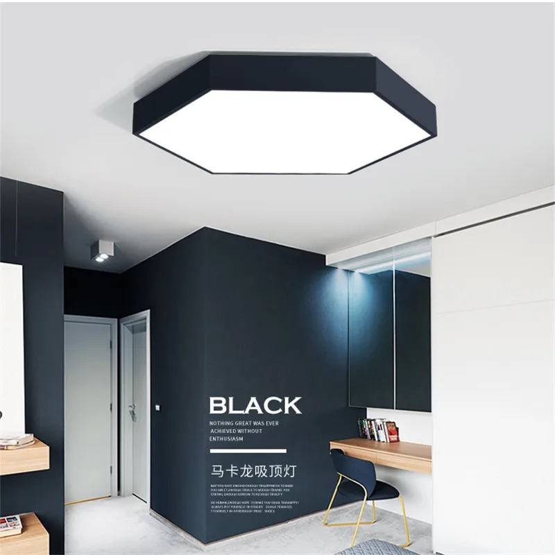 Black hexagon 2025 light fixture