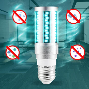 

E27 UVC LED Bulb UV LED Lamp 15W 20W Desinfection Light LED Corn Bulb 220V Ultraviolet Light Bactericidal Sterilization Lamp