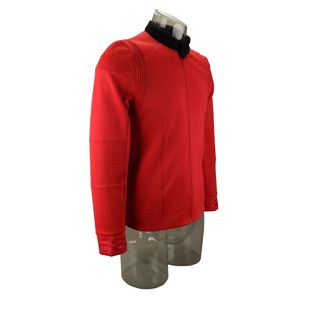 Star Trek Discovery Season 2 Starfleet Captain Kirk Uniform A Set of Shirt Pants Badge Costumes Men Top Adult Cosplay Costume (3)