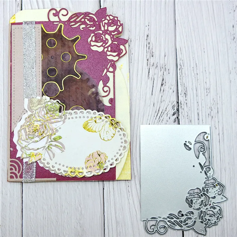 

DiyArts Flower Frame Metal Cutting Dies for Card Making Scrapbooking Embossing Die Cut Stencil Craft New 2019 Craft Dies