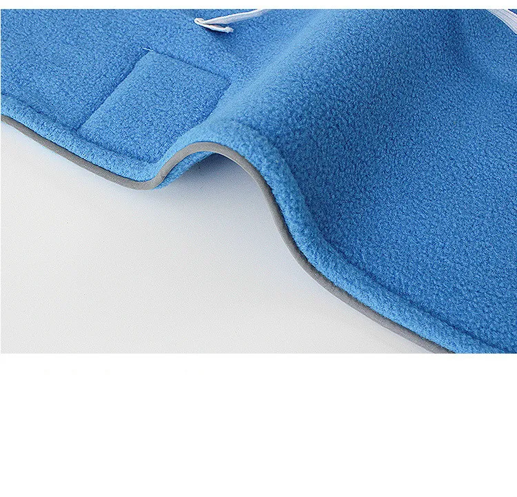 Reflective Dog Jumper Soft Thick Polyester Fleece Dog Jacket Coat Winter Warm Clothes Dog Coat for Puppy Medium Large Dogs