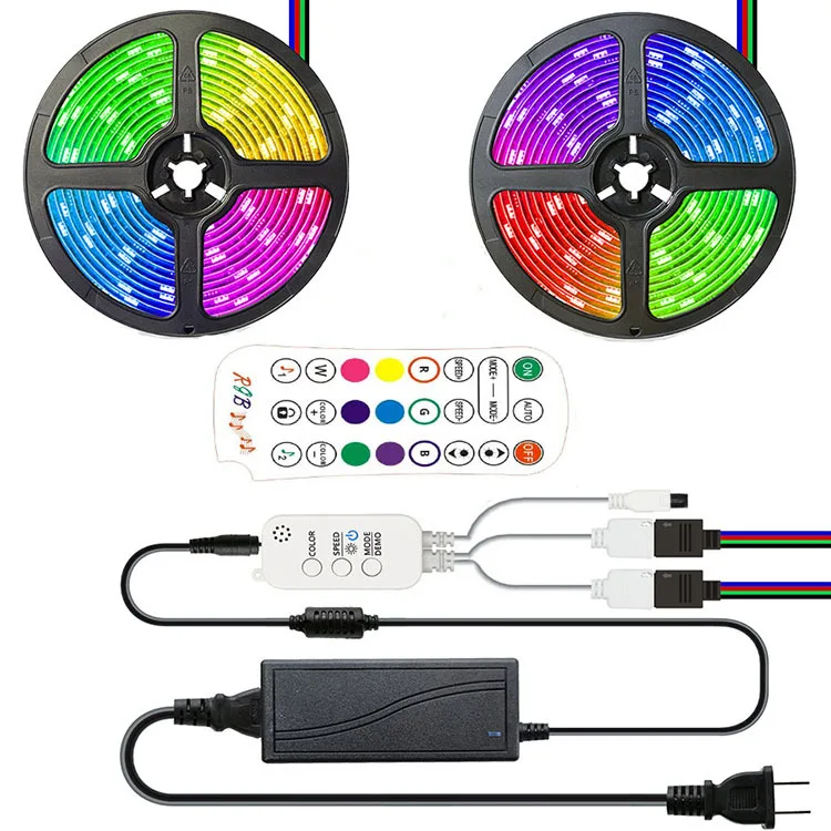 Светодиодный 5050 светильник с костюмом 12v5 метров 150 светильник водонепроницаемый Bluetooth музыкальный контроллер