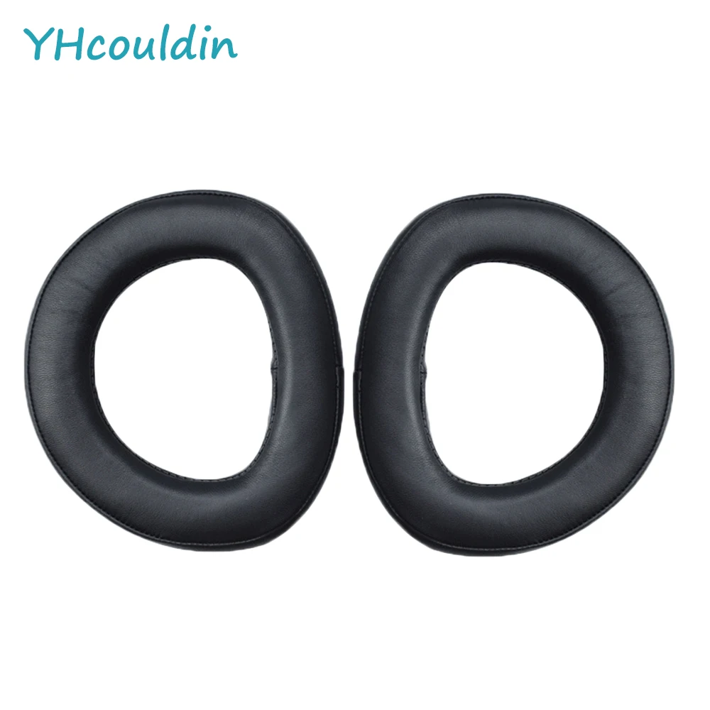 

YHcouldin Sheepskin Ear Pads for Sennheiser HD800 HD800S Headphones Genuine Leather Ear Cushions Black Replacement Earpads Cover
