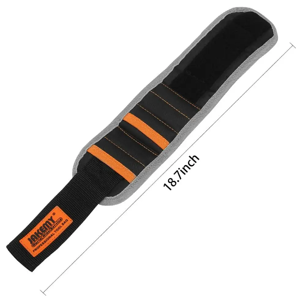 JAKEMY JM-X5, магнитный браслет на запястье, ремень, инструмент для ремонта, карман для крепления винтового гвоздя/сверла