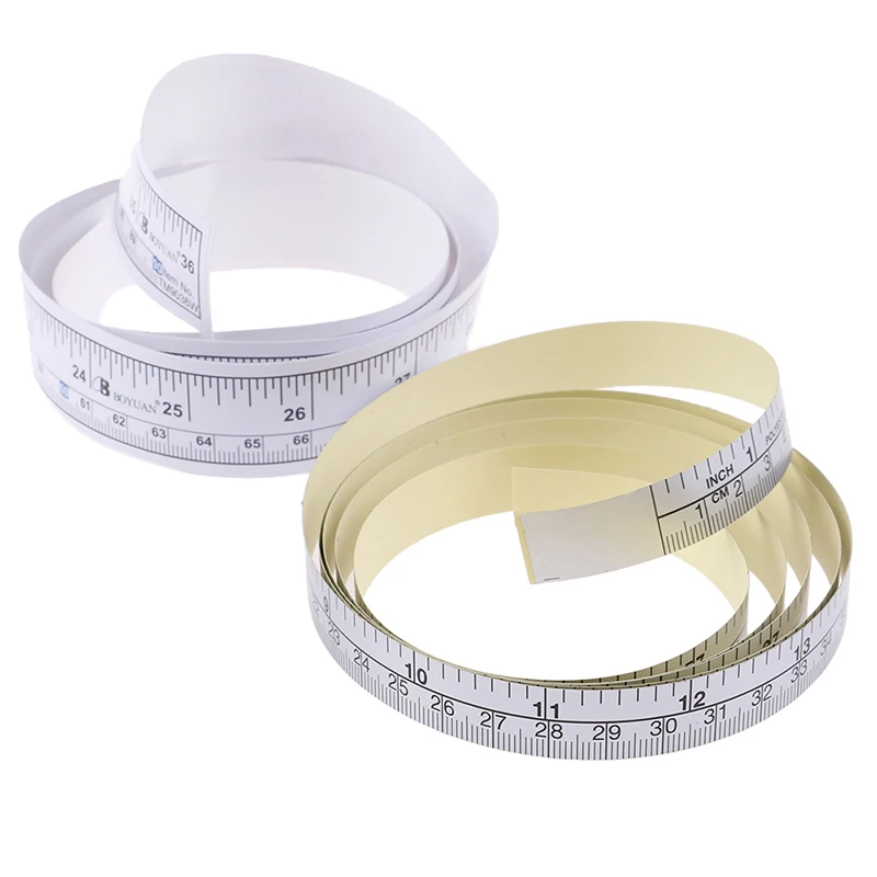 New 1PC 90/151cm Self Adhesive Metric Measure Tape Vinyl Ruler For Sewing Machine Sticker Adhesive Measure Tape Wholesale