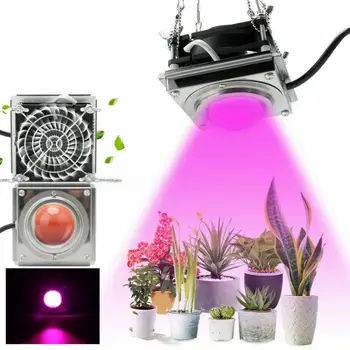 

New indoor COB Full Spectrum Plant Growth Light 50W Greenhouse LED nursery Flower Seedling lamp garden Veg Succulent Fill Light