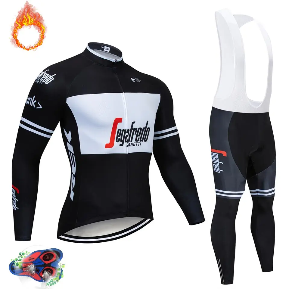 Зимняя Теплая Флисовая одежда для пеших и вело походов одежда для велосипеда Майо/майки для велоспорта/Одежда для горного велосипеда Ropa Ciclismo - Цвет: Красный