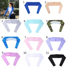 Открытый Быстросохнущий ледяной шелк солнцезащитный крем рукава фитнес нарукавники Спорт Велоспорт нарукавники для бега рукава новинка