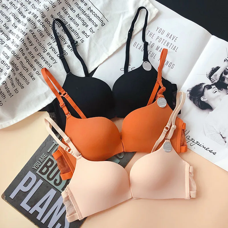 New Lace Sexy Bra Deep V Push up Bra Women's Underwear Front Button Comfortable Brassiere Lingerie Adjustable Intimates