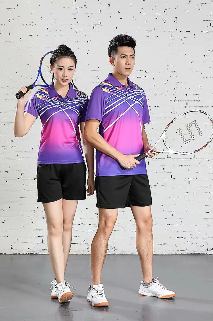 Badminton Polo T-Shirt Men Women Kids tennis shirt Quick Dry Short-Sleeve Training Breathable short sleeve t shirt sports clothes