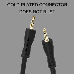 Câble de connexion Audio pour véhicule, Double tête mâle à mâle de 3.5mm pour casque d'écoute, pour appareils avec Interface Audio de 3.5 