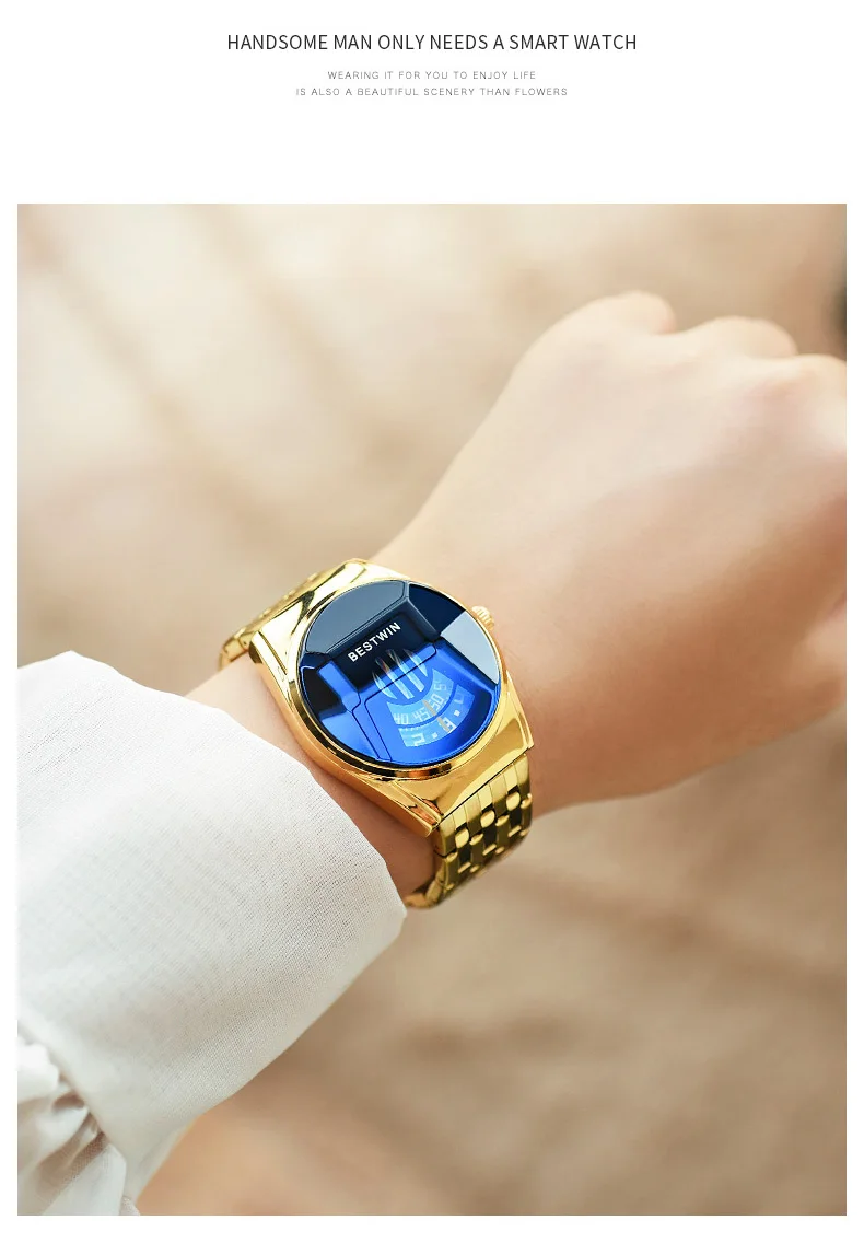 2021 New BESTWIN Men's Sport Quartz Watches Luxury Top Brand Watch For Men Wristwatches Waterproof Male Clock Relogio Masculino