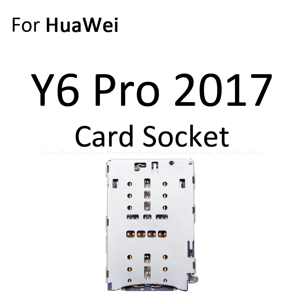 Слот для гнезда sim-карты держатель для чтения лотков адаптер для MicroSD контейнер для Honor Y6 Pro Y5 Prime
