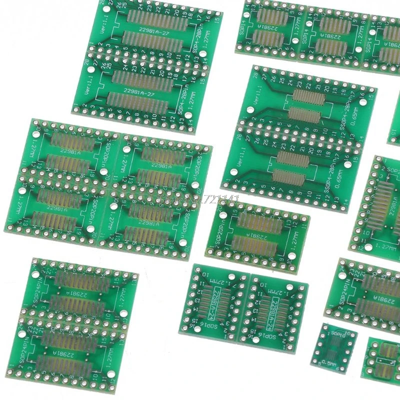 35 шт./7 шт.* 5 шт. печатная плата комплект SMD поворот к DIP SOP MSOP SSOP TSSOP SOT23 8 10 14 16 20 24 28 SMT To DIP и Прямая поставка