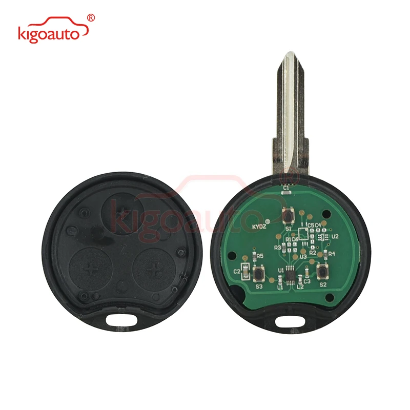 Kigoauto для benze smart fortwo roadster 434 МГц 3 кнопки ключа автомобиля 2001 2002 2003 2004 2005 2006