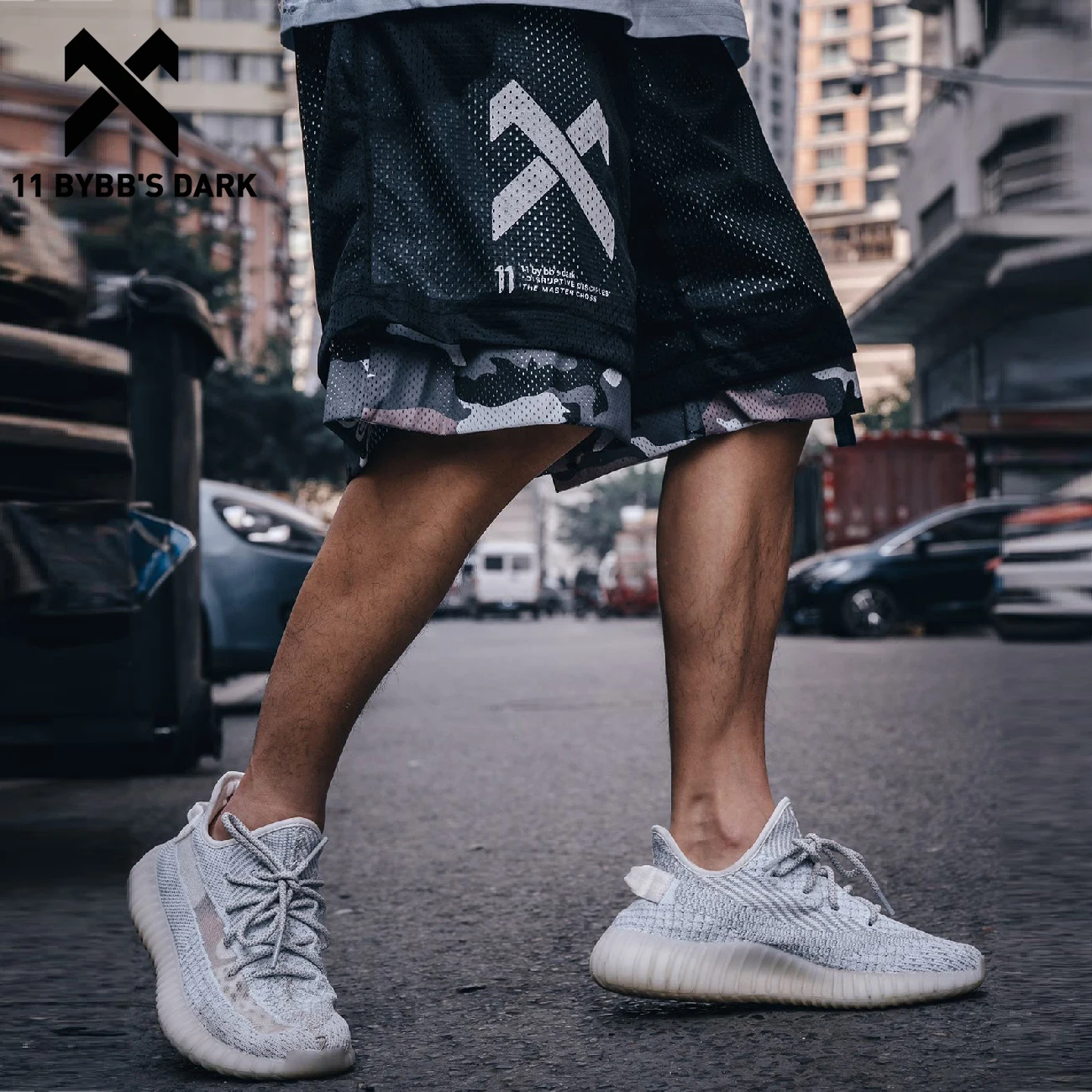 Camouflage Shorts Sweatpants Streetwear DARK 11 Bybb Summer Joggers Knee-Length Mens