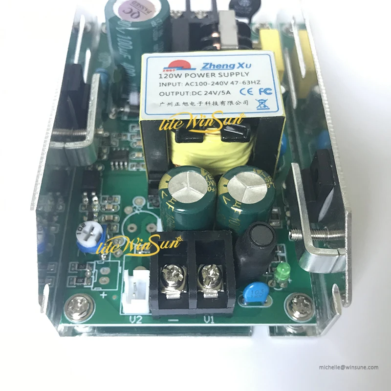120w Output 24V 5A Stage  Light Waterproof Par Can Light Power Board Supply Replacement Spare Parts Kit