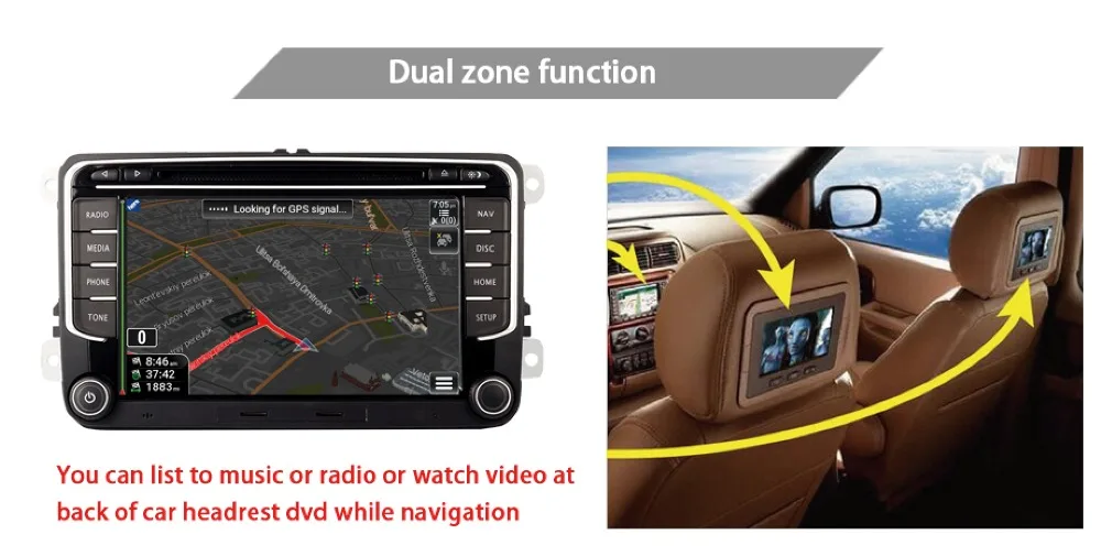 Discount RNS 510 Android 9.0 Car DVD Player for VW golf 5 6 Touran Passat B6 CC Jetta polo Tiguan Magotan radio GPS Multimedia Player 11