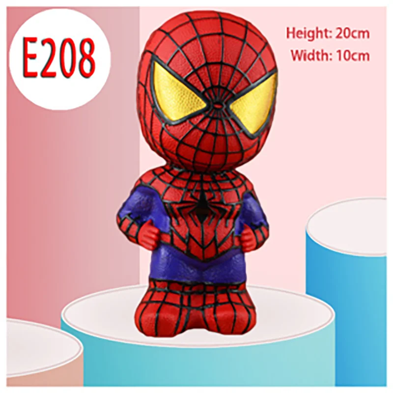Небьющиеся DIY граффити 3D Мультяшные фигурки экономия монет Пенни копилка для детей подарки игрушки украшения для дома - Цвет: E208