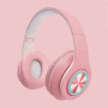 

B39 headphones over ear wireless bluetooth headset with microphone support tf card mp3 player with led colorful breathing lights