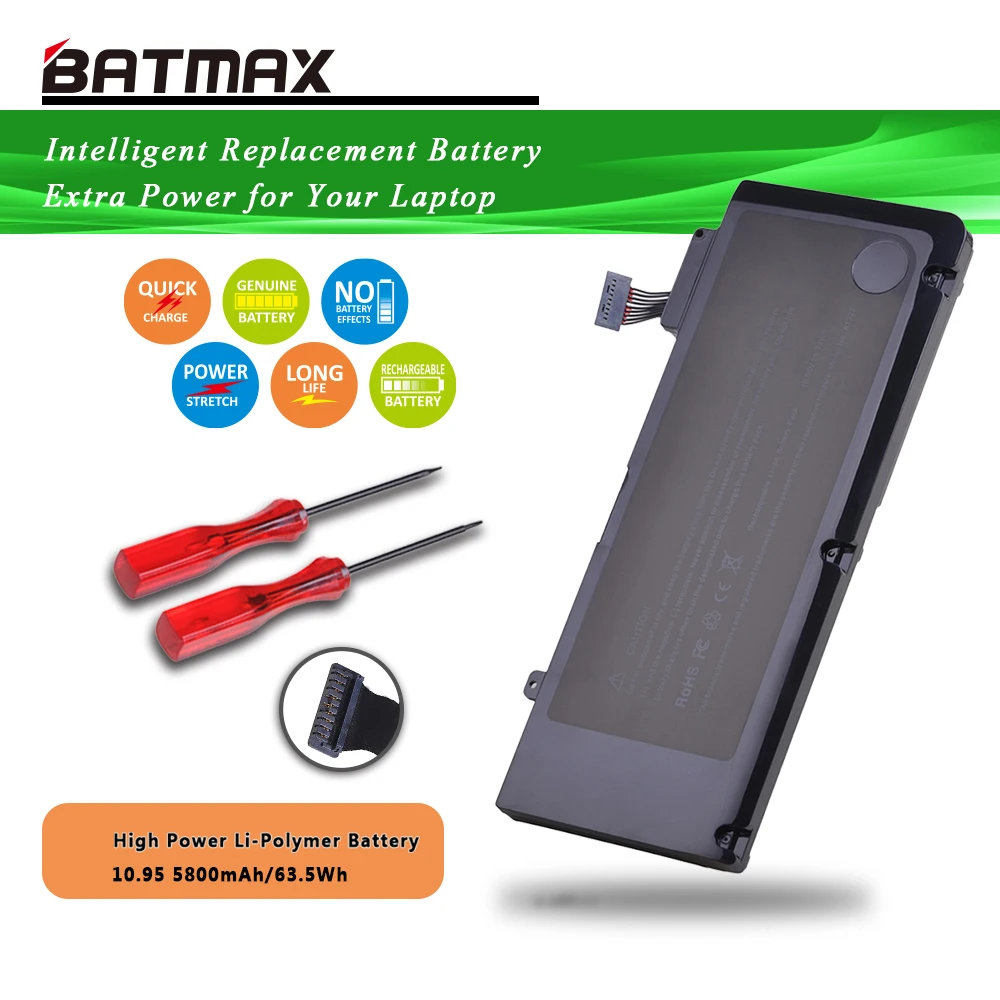 Аккумулятор для ноутбука Batmax A1322 A1278 Apple MacBook Pro 13 дюймов 2009 2010 2011 MB991LL/A MB990LL/A MB990J/A MC700