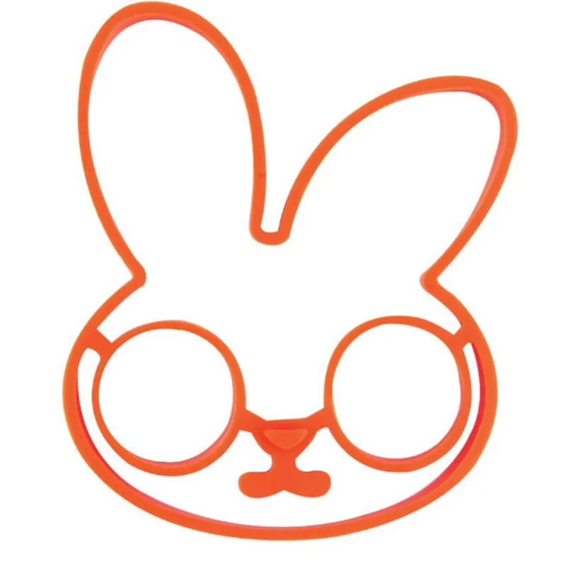 1 шт Многоцветный кролик омлет силиконовая резиновая форма для яиц милый кролик форма для яиц жареная Жарка кольцо для блинов и яиц приготовление пищи
