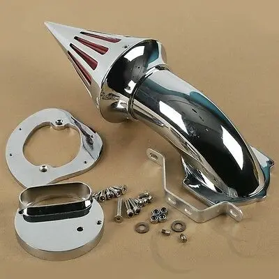 Мотоцикл Спайк Воздухоочиститель наборы Впускной фильтр для Yamaha V-Star 1100 Dragstar XVS1100 99 - Цвет: chrome