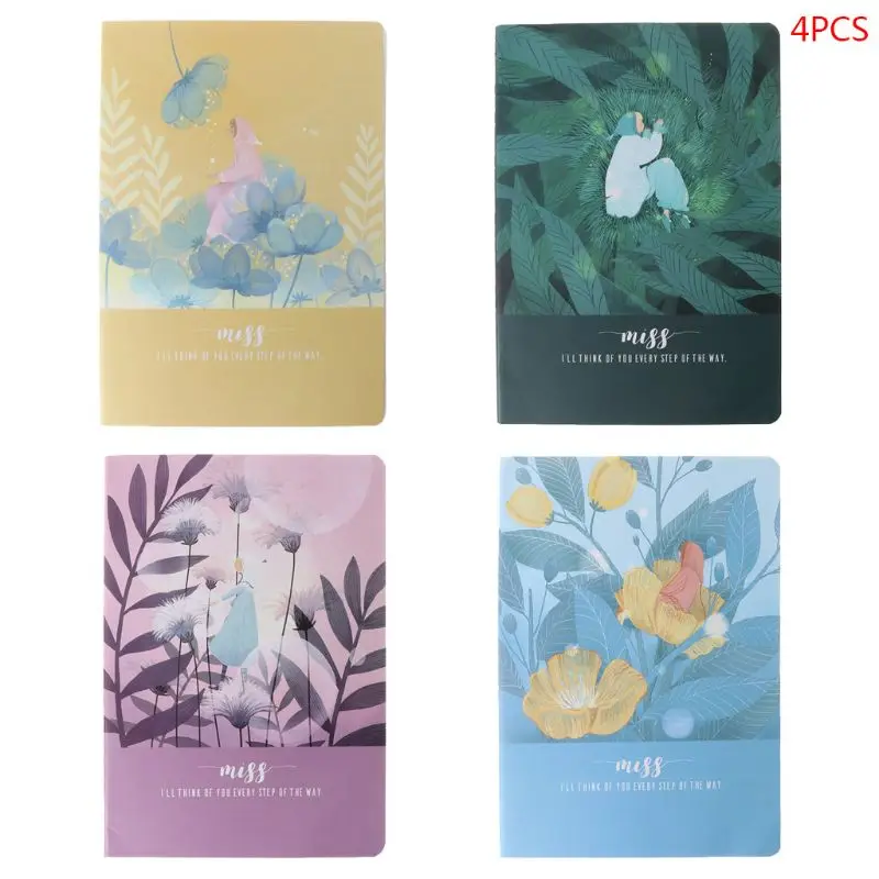 4pcs/set B5 Notebook Sketchbook Diary Planner for Drawing Painting Graffiti Line Inner Page Office School Supplies C90C - Цвет: B