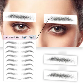 

6d Hair-like Authentic Eyebrows Grooming Shaping Brow Shaper Makeup Brow Sticker Cejas Postizas Accesorios De Maquillaje Cosmeti