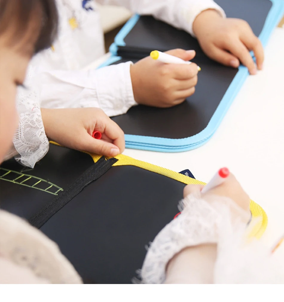 Набор поделка детский доска для рисования с игрушками для детей переносная живопись комплект Волшебное перо картины раскраски для рисования Рисование игрушки 12 ручек
