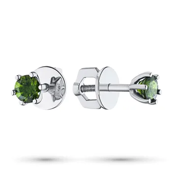 

Silver pendants with chrome diopside п06с011602х