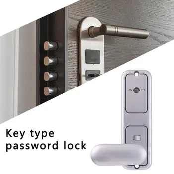 

OS371 Universial the first-generation code lock with key silver Zinc alloy Waterproof and rustproof Courtyard door lock