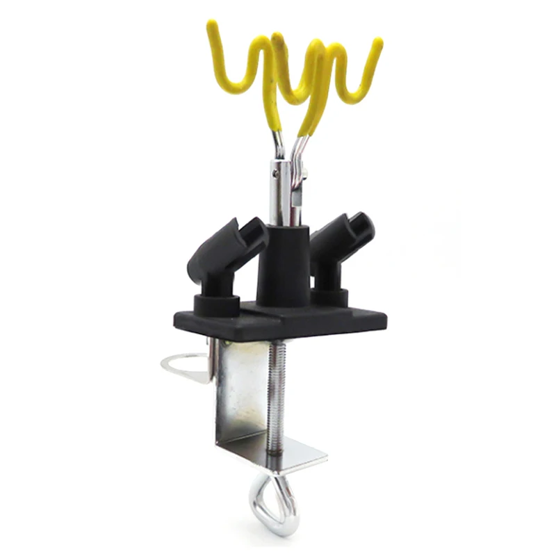  GTBL New Airbrush Holder Holds 4 Clamp-On Mount Table Bench Station Gravity Stand Kit