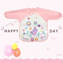 Водонепроницаемый нагрудник с длинными рукавами; Детский фартук с длинными рукавами; нагрудник для кормления детей; нагрудник для кормления; одежда для малышей; детский нагрудник