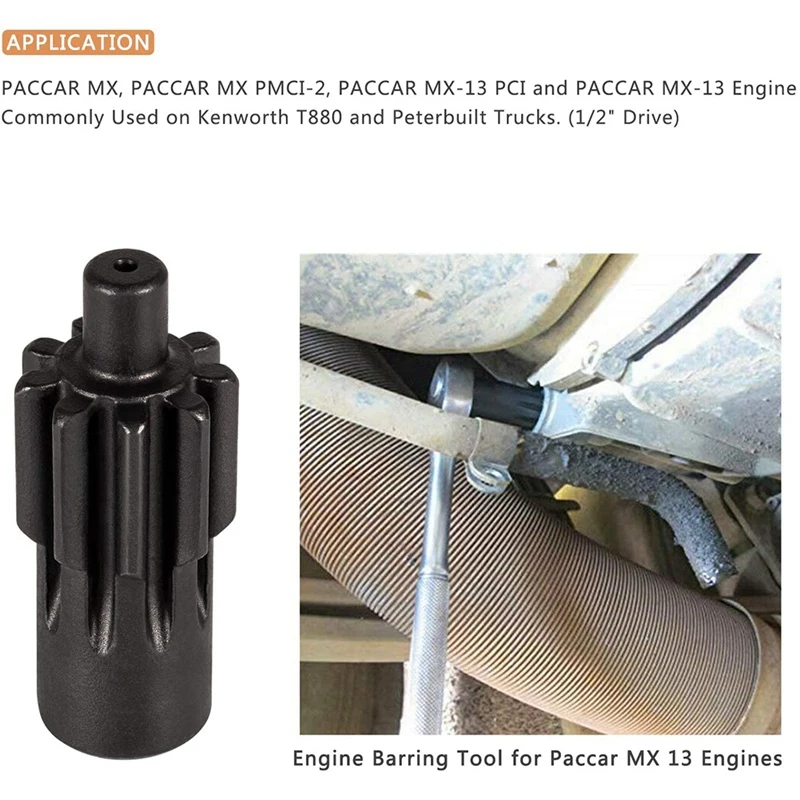 Engine Barring Tool MX 13 Engines For Paccar Kenworth T880 Truck and Peterbilt Replaces 1453158PE 1453158