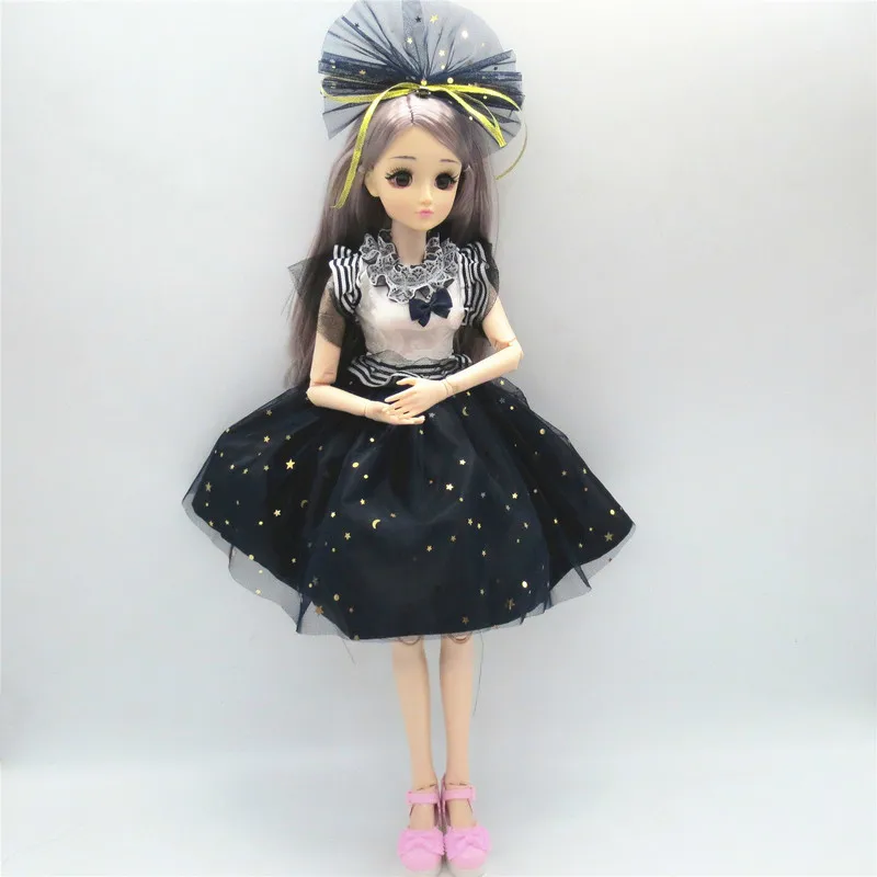 

1 Piece Clothes for Doll Accessories Clothes for 1/3 60cm BJD Dolls Toys for Girls Fashion Long Dress Accessories Dolls Toy