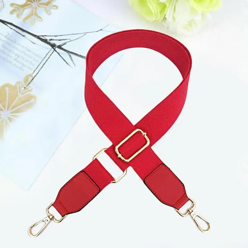 New Solid Color Cotton Ribbon With Pu Leather Adjustable Single Shoulder Messenger Bag Accessories Joker Handbag Bag - Цвет: B