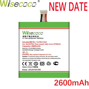 

Wisecoco TLp017A2 2600mAh New Battery For ALCATEL one touch idol mini OT6012 6012A 6012W 6012E 6012D S530T Phone battery