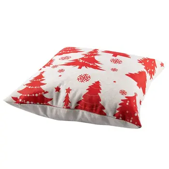 

New Season Blessing Various Beautiful Red Christmas Tree Snowflakes Merry Christmas Gifts flax Throw Pillow Case Cushion Cover H