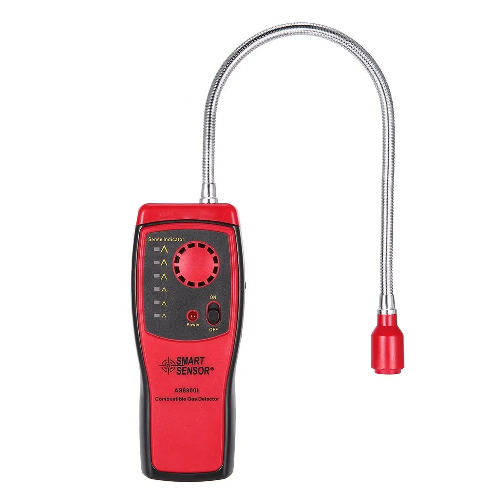 

SMART SENSOR AS8800L Combustible Gas Detector Flammable Natural Gas Leakage Tester Tool Methane Gas Leak Detector Analyzer