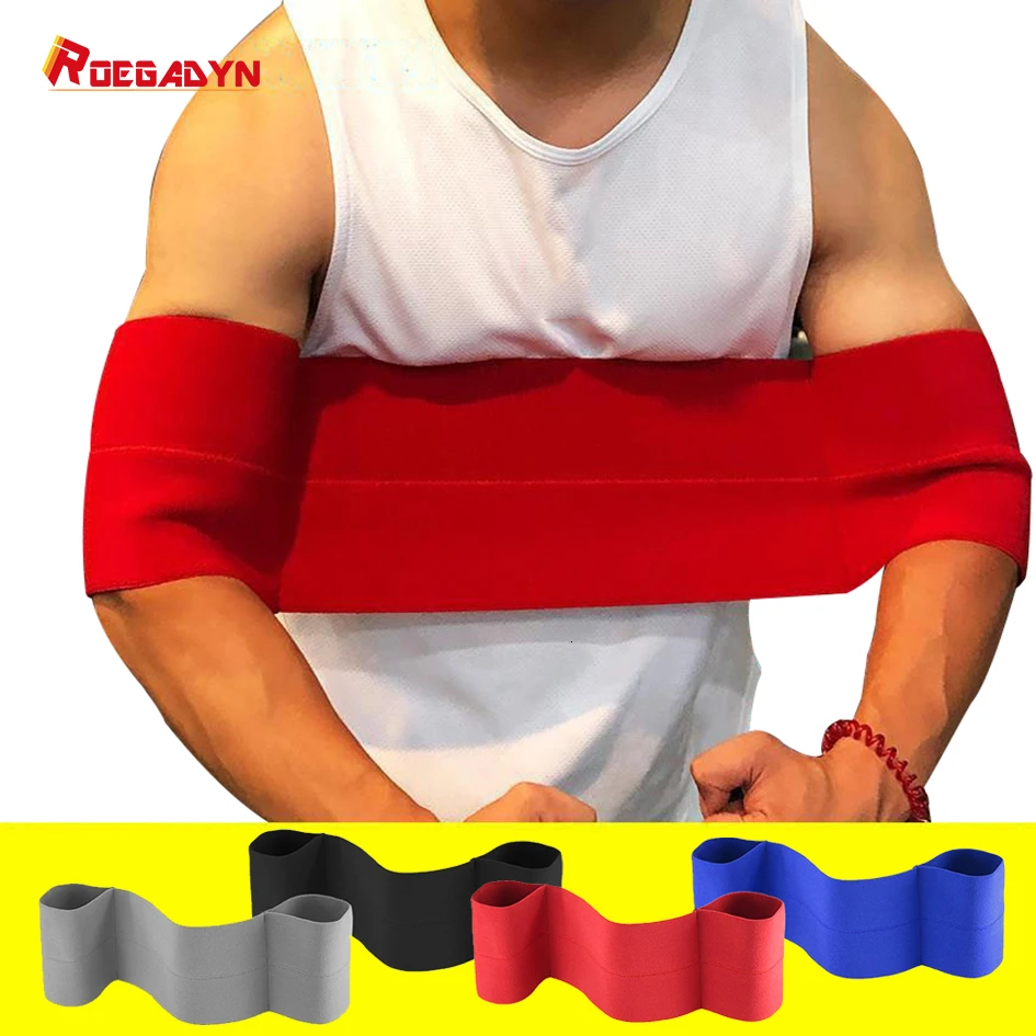 ROEGADYN Gym Compression Elbow Support Protector WeightLifting Elastic Band For Fitness Pads Blue Brace | Спорт и развлечения
