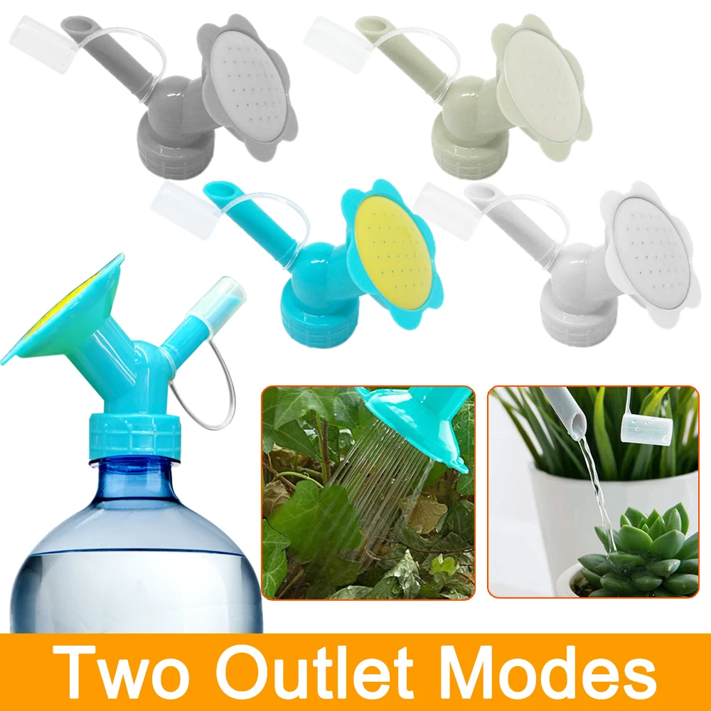 Water Can Garden 2 IN 1 Plastic SPRINKLER NOZZLE For Flower Waterers Bottle 