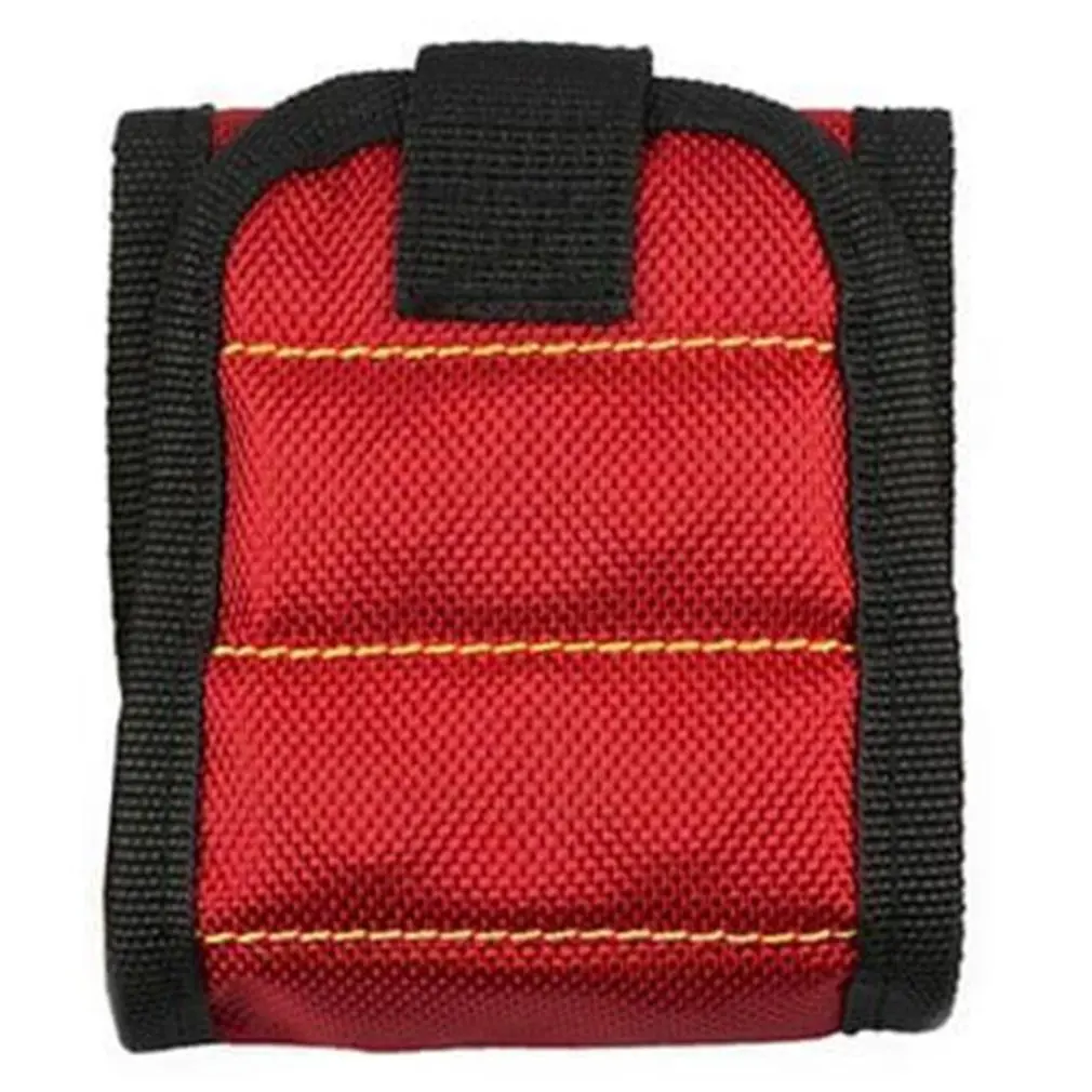 Three Row Magnetic Wristband Kit Tool Bag Built-In 2Pcs Super Powerful Magnets Electrician Woodworking For Home Repair