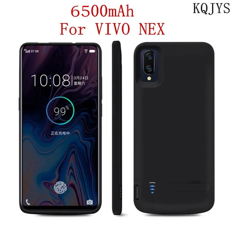 KQJYS 6500 мА/ч внешний аккумулятор зарядный ЧЕХОЛ ДЛЯ VIVO NEX чехол для батареи