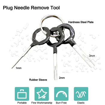 

Portable Stainless Steel Automobile Disassembly Tool Full Set Miniature Terminal Wiring Hardness Needle Remove Tool
